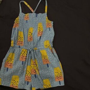 Popsicle and polka dot toddler romper